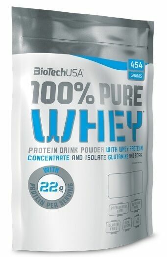 BiotechUSA 100% Pure Whey 454g Jahoda porovnat ceny