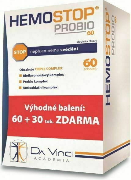 Hemostop Probio MAX Da Vinci Academia 60+30 tobolek porovnat ceny