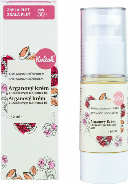 Kvitok Noční arganový krém pro zralou pleť 30+ 30ml porovnat ceny