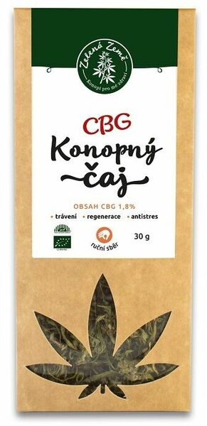 Zelená Země CBG konopný čaj 1,8%, 30g porovnat ceny