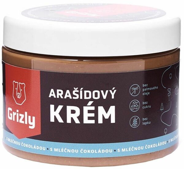 GRIZLY Arašídové máslo s mléčnou čokoládou 500g porovnat ceny