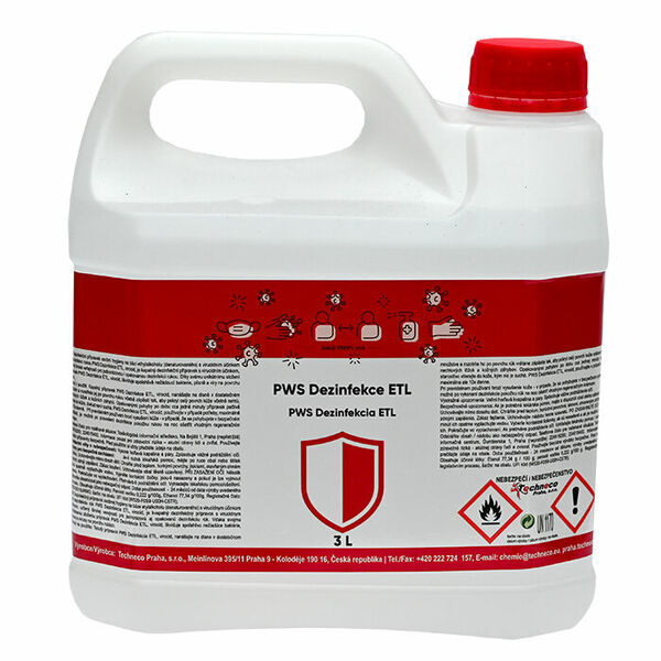 PWS Dezinfekce rukou, virocid 3l porovnat ceny