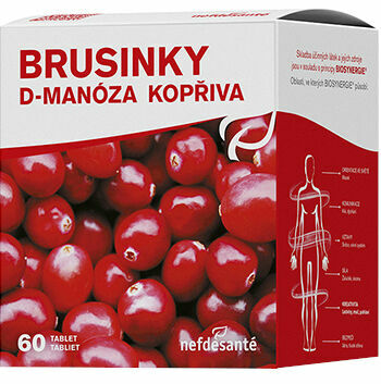 Nefdesanté Brusinky D-Manóza Kopřiva 60 tablet porovnat ceny