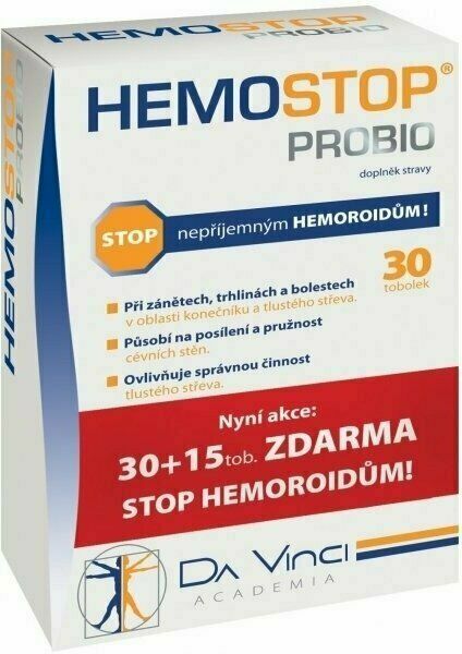 Hemostop Probio MAX Da Vinci Academia 30+15 tobolek porovnat ceny