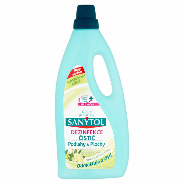 SANYTOL Dezinfekce univerzální čistič podlahy a plochy Citrón&Olivové lístky 1000 ml porovnat ceny