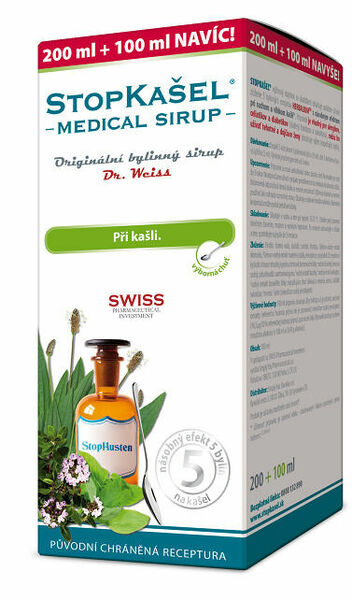 STOPKAŠEL Medical sirup Dr.Weiss 200+100ml NAVÍC porovnat ceny