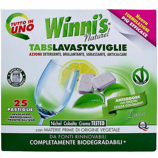 WINNI´S Tabs Lavastoviglie – hypoalergenní multifunkční tablety do myčky nádobí 25 ks porovnat ceny