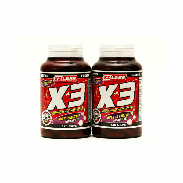 XXLABS Tri-Complex spalovač tuku X3 120 kapslí +120 kapslí zdarma porovnat ceny