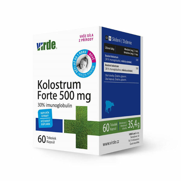 VIRDE Kolostrum Forte 500 mg 60 tablet porovnat ceny