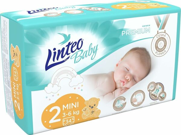 Linteo Baby Plenky Prémium Mini (3-6kg) 34ks porovnat ceny