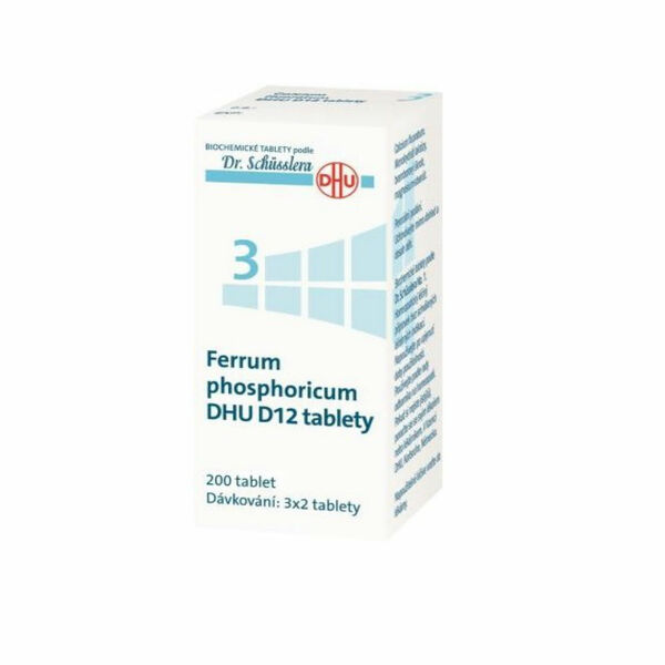 DR. SCHÜSSLERA Ferrum phosphoricum DHU D12 No.3 200 tablet porovnat ceny