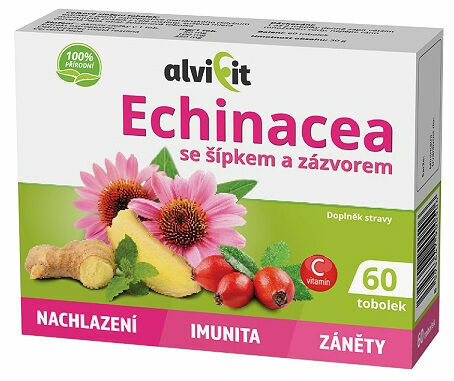 Alvifit Echinacea se šípkem a zázvorem 60 tobolek porovnat ceny