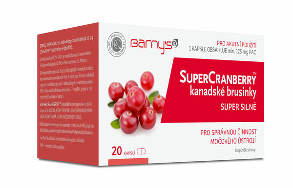 Barny's  Barny’s SuperCranberry™ kanadské brusinky SUPER SILNÉ 20 kapslí porovnat ceny