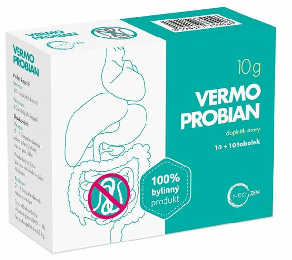 NeoZen VermoProbian správná funkce střev 10+10 tobolek porovnat ceny