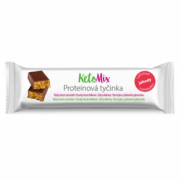 KETOMIX Proteinové tyčinky s příchutí jahody 16 ks porovnat ceny