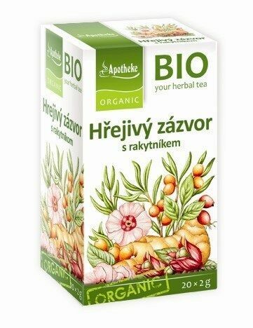 Apotheke BIO Hřejivý zázvor s rakytníkem 20x2g porovnat ceny