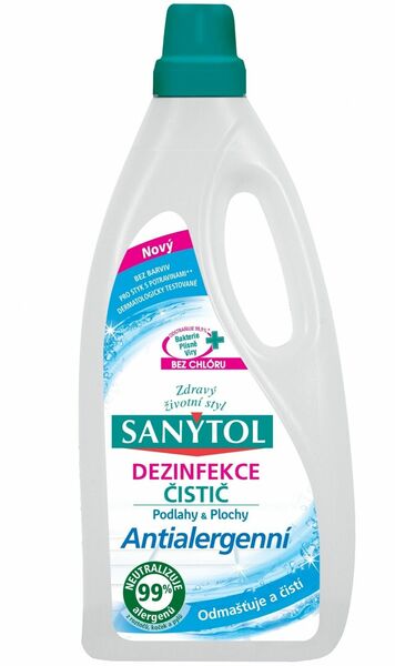 Sanytol Dezinfekční univerzální čistič na podlahy a ostatní plochy Antialergenní 1000ml porovnat ceny