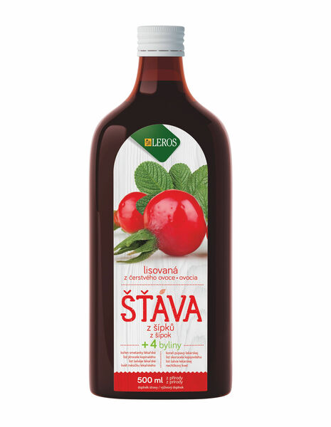 Leros Šťáva z šípků + 4 byliny 500 ml porovnat ceny