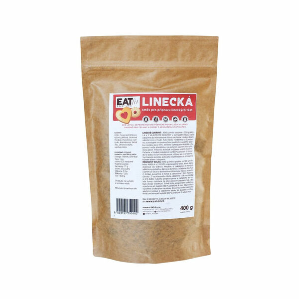 EAT-FIT Bezlepková směs linecká 400 g, Neobsahuje: Bezlepkové, Druh zboží: Bezlepkové směsi porovnat ceny