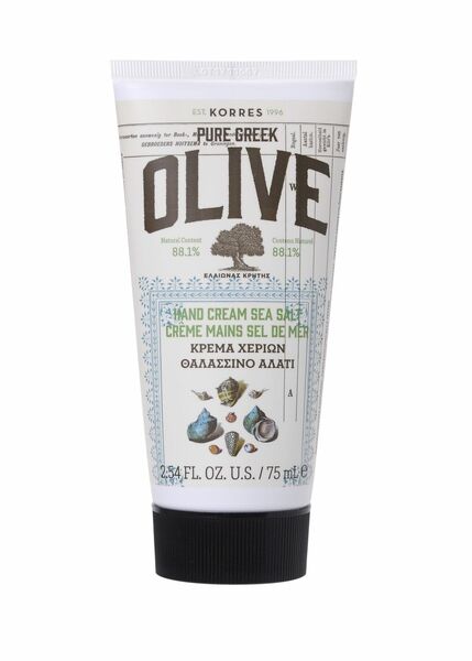 Korres Pure Greek Olive Sea Salt Krém na ruce s řeckým extra panenským olivovým olejem s vůní mořské soli 75ml porovnat ceny