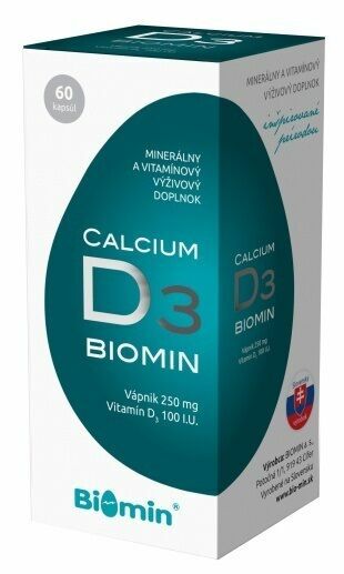 Biomin Calcium s Vitamínem D3 60 tablet porovnat ceny