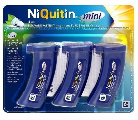 NiQuitin mini 4mg pastilky 3x20ks porovnat ceny
