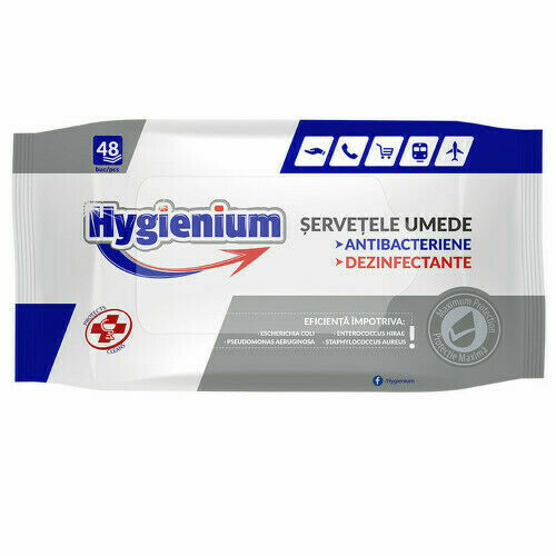 Hygienium dezinfekční vlhčené ubrousky 48 ks porovnat ceny