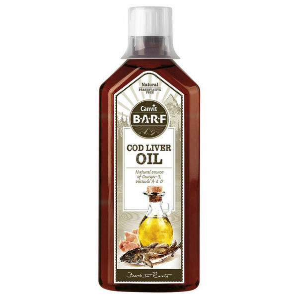 CANVIT BARF Olej z tresčích jater pro psy 500 ml porovnat ceny