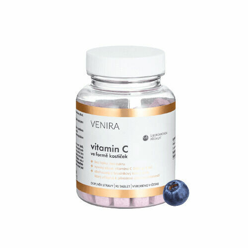 Venira Vitamin C ve formě kostiček Borůvka 90ks porovnat ceny