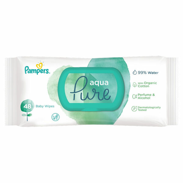 PAMPERS Aqua Pure Dětské čistící ubrousky 48 ks porovnat ceny