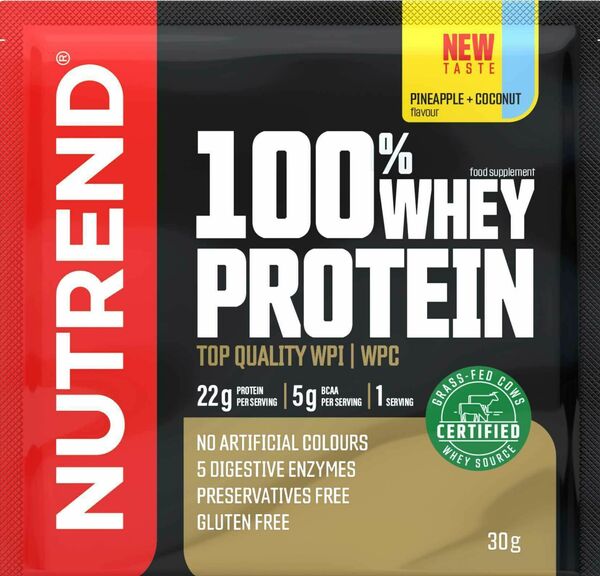 Nutrend 100% Whey Protein ananas/kokos 30g porovnat ceny