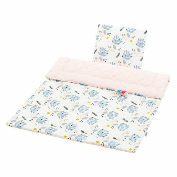 Oboustranný Set z Velvet do kočárku New Baby pávi růžový porovnat ceny