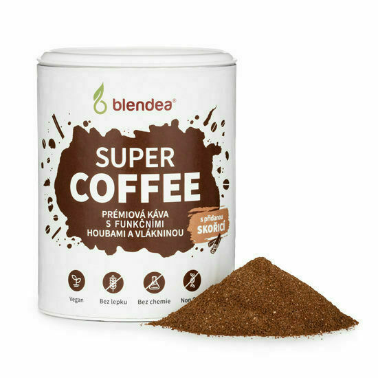 Blendea SUPERCOFFEE BIO Směs kávy s funkčními houbami, skořicí a kořenem čekanky 100g porovnat ceny