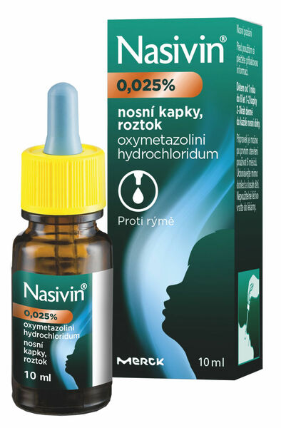 Nasivin 0.025 % nosní kapky roztok 10ml porovnat ceny