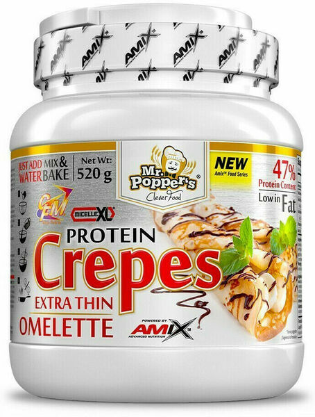 AMIX Mr. Popper's Protein Crepes, Vanilka, 520g porovnat ceny