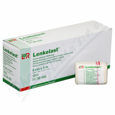 OBINADLO ELASTICKÉ UNIVERSÁLNÍ LENKELAST 6CMX5M V NATAŽENÉM STAVU,STŘEDNÍ TAH,JEDNOTLIVĚ BA porovnat ceny