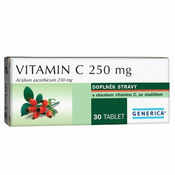 GENERICA Vitamin C 250 mg 30 tablet porovnat ceny
