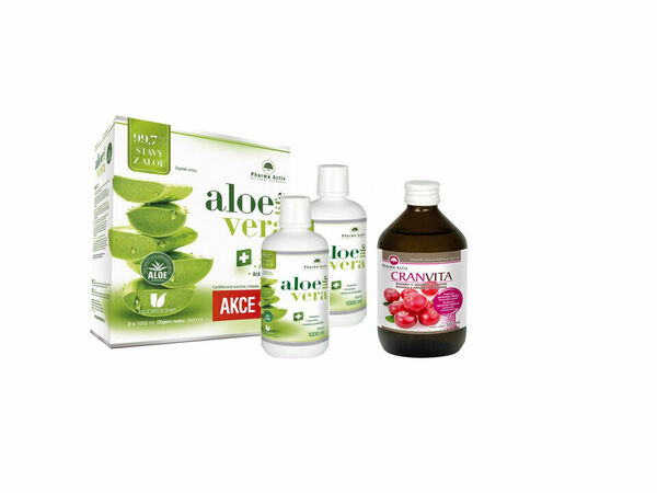 Pharma Activ AloeVeraLife 2x 1000ml + Cranvita 500ml porovnat ceny