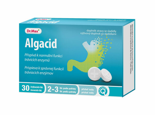 Dr.Max Algacid 30 žvýkacích tablet porovnat ceny