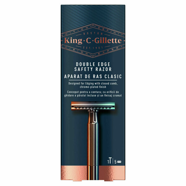 Gillette King Žiletkový strojek + žiletky 5ks porovnat ceny