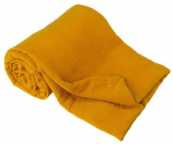Babymatex Deka bavlněná Muslin světle hořčičná 75x100cm porovnat ceny