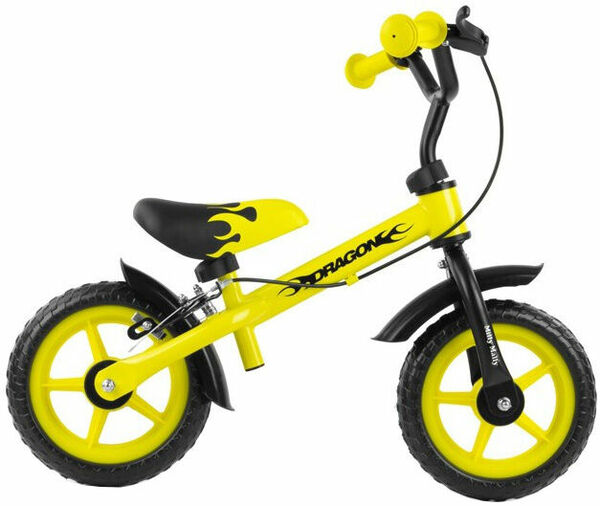 Milly Mally Dětské odrážedlo kolo Dragon s brzdou yellow porovnat ceny