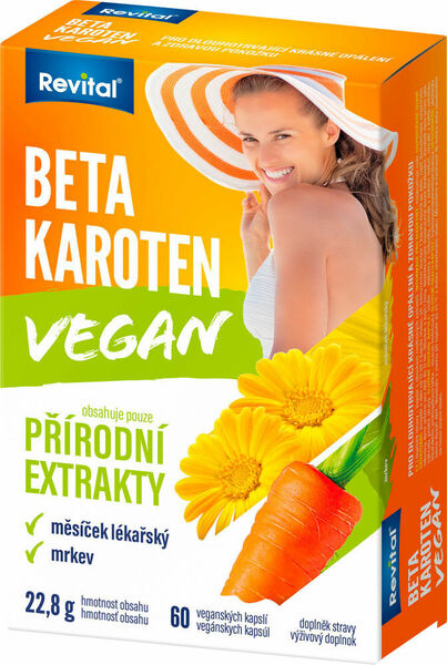 Revital Beta-karoten Vegan 60 kapslí porovnat ceny