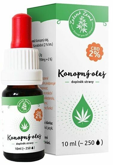 Zelená Země CBD Konopný olej 2% 10ml porovnat ceny