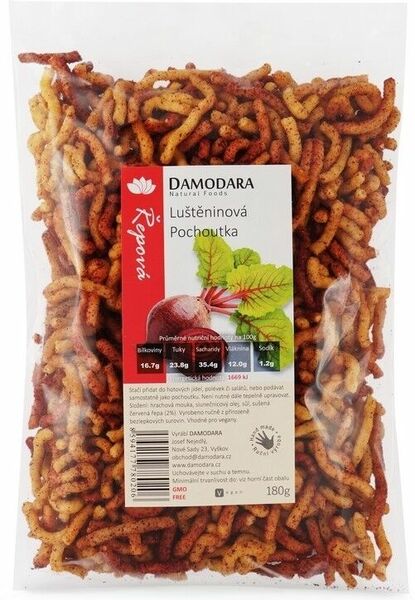 Damodara Luštěninová pochoutka řepová 180g porovnat ceny