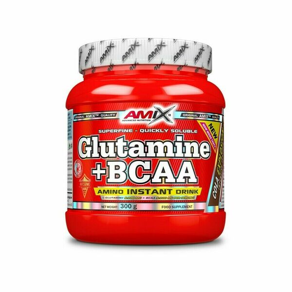 Amix  L-Glutamine + BCAA - powder, Forest Fruit, 300g porovnat ceny