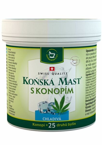Herbamedicus Koňská mast s konopím chladivá 250ml porovnat ceny