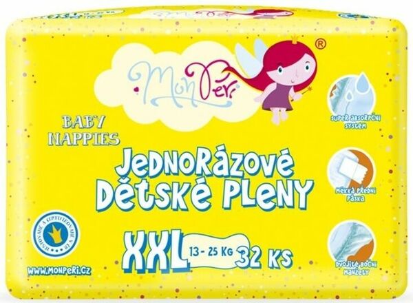 MonPeri Klasik XXL 13-25kg Eko Jednorázové dětské pleny 32ks porovnat ceny