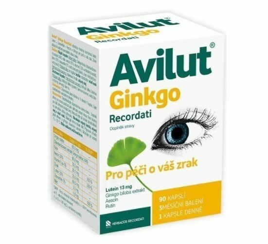 Avilut Ginkgo Recordati cps.90 porovnat ceny