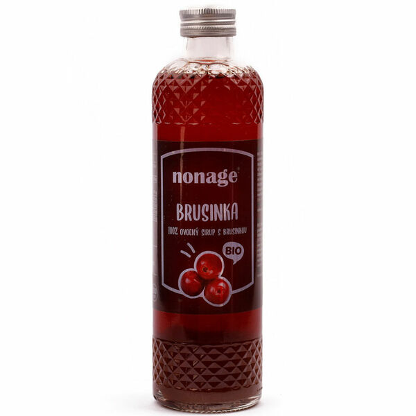 NONAGE Brusinkový ovocný sirup 330 ml BIO porovnat ceny